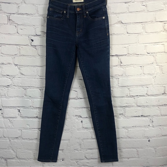 MADEWELL 9 HIGH RISER SKINNY SKINNY DENIM JEANS SIZE(23) - Picture 3 of 15